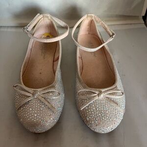 Self Esteem sparkle ballet slipper with ankle strap 3